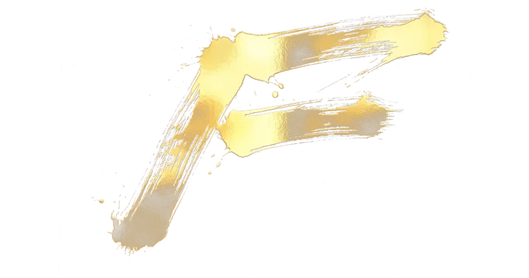 Buga Sphere symbol 13, rendered in gold Japanese brush calligraphy