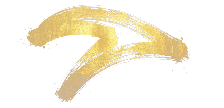 Buga Sphere symbol 20, rendered in gold Japanese brush calligraphy